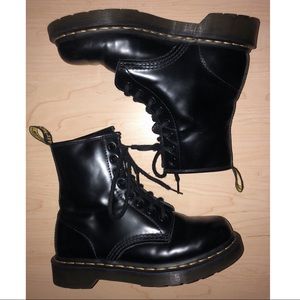 Smooth Black Dr. Marten 1460 Boots